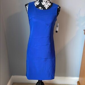 Elegant Blue Sleeveless Dress